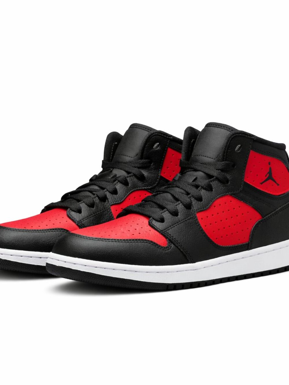 Air Jordan 1 Mid Black/Red Men’s 11.5 (AR3762‑006)